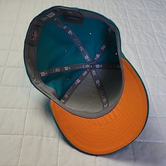 Miami Dolphins Fitted Baseball Hat 8 - Picture 4 of 5
